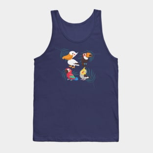 Wild Bird Illustration Tank Top